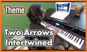 Love Golden Arrow Keyboard Theme related image