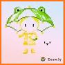 Cartoon Color by Number Pixel Art Drawing related image