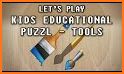 Kids educational puzzle - Tools related image