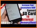 Convert all information from phone to memory card related image