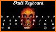 Black Death Skull Keyboard Theme related image