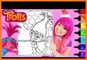 Coloring Book for Trolls Fans related image