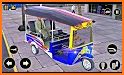 Superhero Tuk Tuk Rickshaw: Stunt Driving Games related image