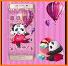 Cute Pink Bow Panda Theme related image