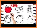 Fruits Coloring Book & Drawing Book related image