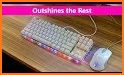 Pink Lighting Flash Keyboard related image