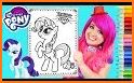 Unicorn Little Pony Coloring Book related image