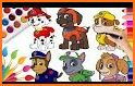 PAW Dogs Patrol Drawing Coloring related image
