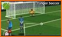 Finger soccer : Football kick related image