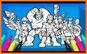 Coloring Pages Book For Super Hero Squad Game related image