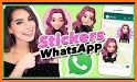 USA Girl - WhatsApp Stickers related image