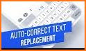 AutoComplete - Text Replacement, a shortened word related image