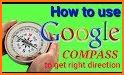 Accurate compass digital: On Map compass tool related image