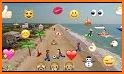 Color Beach Emoji Keyboard related image