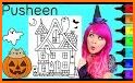 Halloween Coloring Book Glitter related image