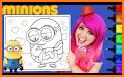 Coloring Minions Pages For Kids related image