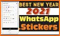 New Year 2022 sticker whatsapp related image