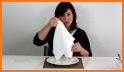 Tutorial on folding napkins for eating restaurants related image