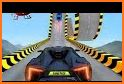 Mega Ramp Superhero car racing game: GT car stunts related image