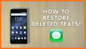 restore sms delete related image