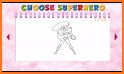 Superhero Coloring Book Pages: Kids Coloring Games related image