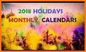 Monthly Calendar & Holiday related image
