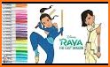 Glitter Coloring Book raya related image