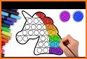 Unicorn Glitter Coloring & Fun related image