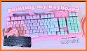Pink Cute Bear Keyboard Background related image