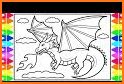 Coloring Book - Dragon Coloring Page related image