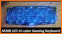 Cool Blue Red Light Keyboard related image