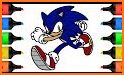 Learn to color Sonic related image