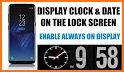 Always on display – Clock face related image