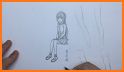 Anime Girl Pose Sitting related image