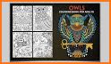 Owl & Flower🦉Color Master Coloring Book Package related image