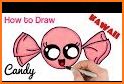how to draw cute candy related image