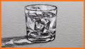 Ice in the Glass - Draw and fill the glass related image