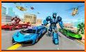 Police Roboter Transform Games: Fly Car Robot Game related image