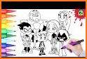 Teen Coloring Titans Go related image