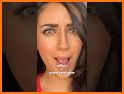 Gold Glitter Lips Launcher Theme related image