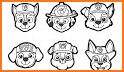 Pups patrol coloring book related image