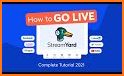 Streamyard Go Live Clue related image