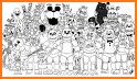 five night coloring book related image