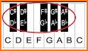 White Black Piano Style Keyboard Theme related image