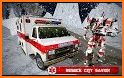 Ambulance Robot Transforming: Rescue robot games related image