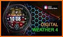 Digital Weather Info Black : Watch Face by MR TIME related image