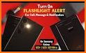 Flashlight on Call & SMS Flash Alerts Notification related image