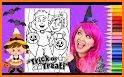 Halloween Coloring Book Glitter related image