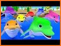 Dolphins Color by Number - Water Animals Coloring related image
