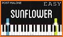Neon Sunflowers Keyboard Background related image